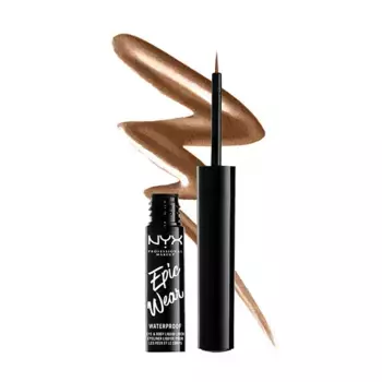 Подводка для глаз с металлическим финишем Epic Wear Metallic Liquid Liner Brown Me Nyx Professional Make Up, цвет brown me