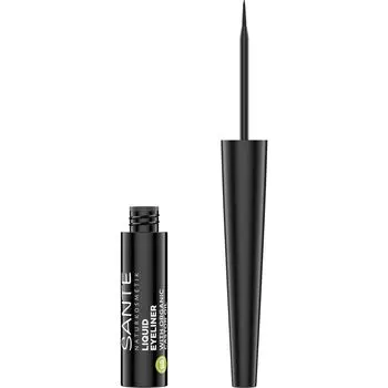 Подводка для глаз Sante Naturkosmetik Liquid Eyeliner, Nr. 01 Black / 3,5 ml
