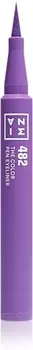 Подводка для глаз в ручке 3INA The Color Pen Eyeliner Mini, 482 - Purple 0,6 ml