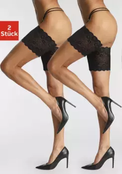 Подвязка Vivance (2 шт.), против натирания, черный