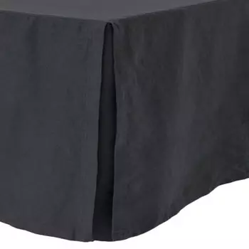 Подзор для кровати из льна H&amp;M Home Linen-blend, черный