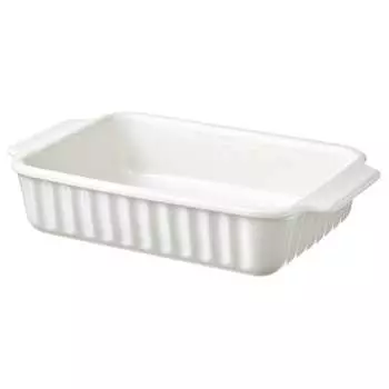 POETISK Форма для запекания, натуральный белый, 30x20 см IKEA