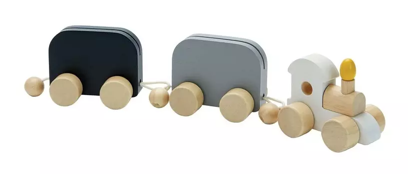 Поезд на день рождения, Деревянные игрушки Plan Toys