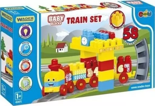 Поезд Wader Baby Blocks 2,24 м (41470)