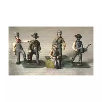 Поездная бригада (25 мм), Train - Locomotive & Car Kits (Reviresco)