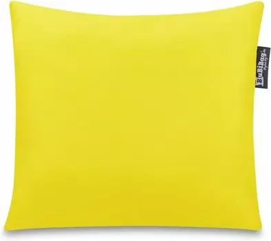 Погремушка, декоративная подушка, подушка для сиденья, большая погремушка, цвет на выбор, желтый, 70x70см BuBiBag