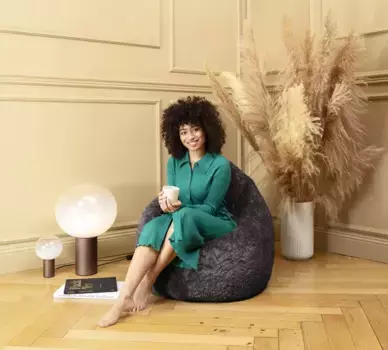 Погремушка Magma Heimtex "BeanBag FLUFFY L", (1 шт.) 90 см, цвет anthrazit