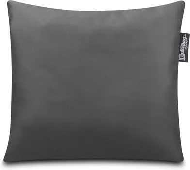 Погремушка-мешок Декоративная подушка Подушка для сиденья Погремушка-мешок, большая, выбор цветов, антрацит, 50x50 см, набор из 4 шт. BuBiBag