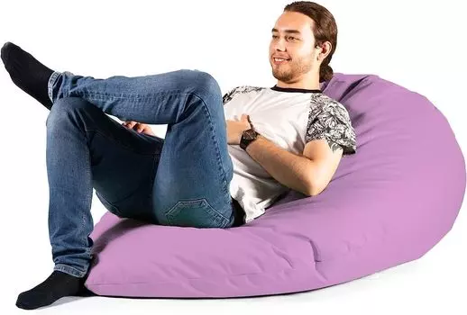 Погремушка-мешок каплевидной формы Подушка для сиденья Погремушка-мешок, большая, цвет на выбор: темно-синий/темно-синий XL BuBiBag