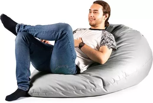 Погремушка-мешок в форме капли Каплевидная подушка для сиденья Погремушка-мешок, большая, выбор цветов, черный XXL BuBiBag