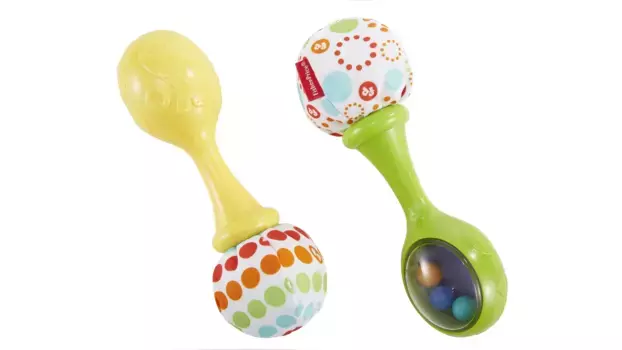 Погремушки Fisher Price Babies Rumba с тканевой детской игрушкой-игрушкой для захвата