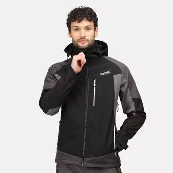 Походная куртка Hewitts VII Windblocker Пеший Туризм/На открытом воздухе/Треккинг Мужчины Дышащая REGATTA, черный / серый
