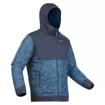 Куртка мужская зимняя Quechua SH100 X-Warm для походов, темно-синий/синий