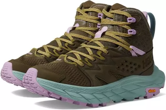 Походная обувь Anacapa Breeze Mid Hoka, цвет Dark Olive/Agave