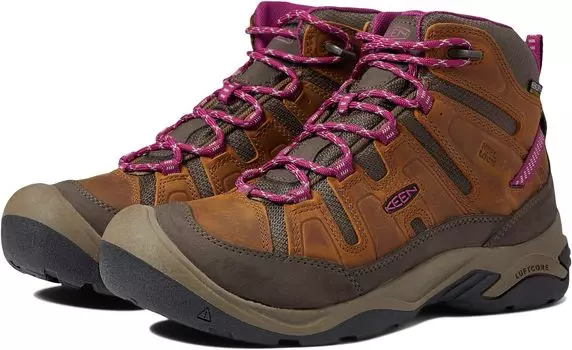 Походная обувь Circadia Mid Waterproof KEEN, цвет Syrup/Boysenberry