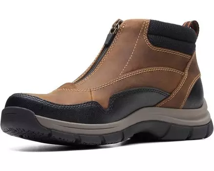 Походная обувь Clarks Walpath Zip, цвет Dark Tan Leather