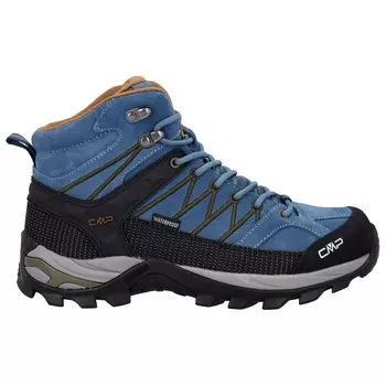 Походная обувь Cmp Rigel Mid Trekking Shoes Waterproof, цвет Bluestone/Rubber