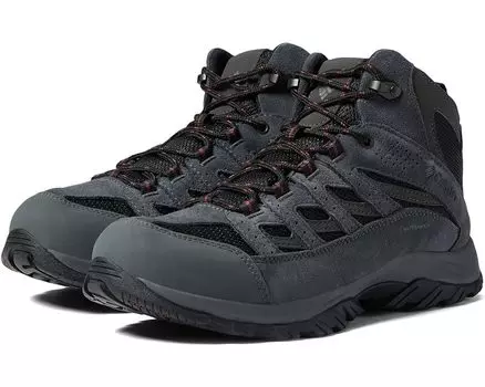 Походная обувь Columbia Crestwood Mid Waterproof, цвет Black/Charcoal