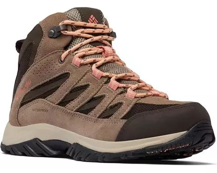 Походная обувь Columbia Crestwood Mid Waterproof, цвет Cordovan/Mud