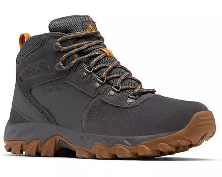 Походная обувь Columbia Newton Ridge Plus II Suede Waterproof, цвет Dark Grey/Gold Amber