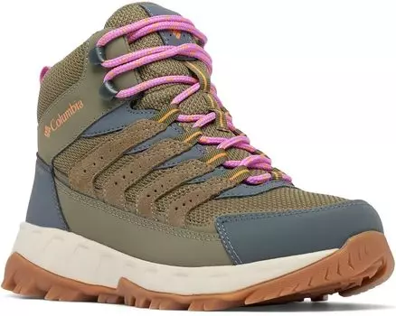 Походная обувь Columbia Strata Trail Mid Wp, цвет Stone Green/Sunstone