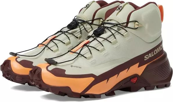Походная обувь Cross Hike 2 Mid GORE-TEX Salomon, цвет Alfalfa/Cantaloupe/Bitter Chocolate