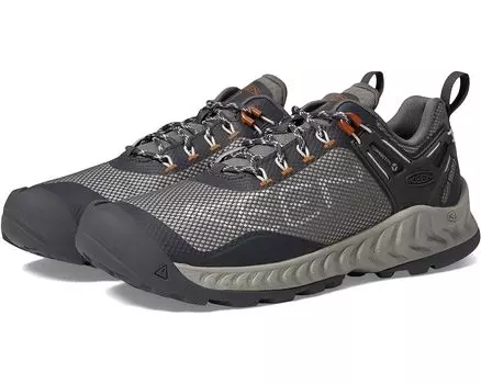Походная обувь KEEN Nxis Evo WP, цвет Steel Grey/Keen Maple