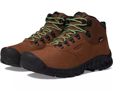 Походная обувь KEEN NXIS Explorer Mid Waterproof, цвет Bison/Golden Yellow