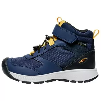 Походная обувь Keen Skua Mid WP, цвет Naval Academy/Yolk Yellow