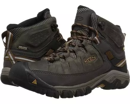 Походная обувь KEEN Targhee III Mid Waterproof, цвет Black Olive/Golden Brown