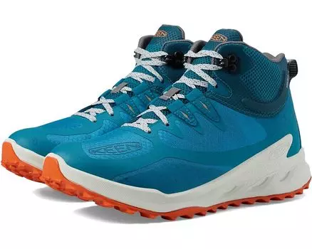 Походная обувь KEEN Zionic Mid Height Waterproof All Terrain, цвет Fjord Blue/Tangerine