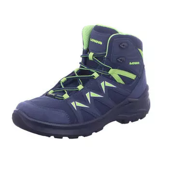 Ботинки Lowa Innox Pro GTX Mid Junior с резиновой подошвой, синий