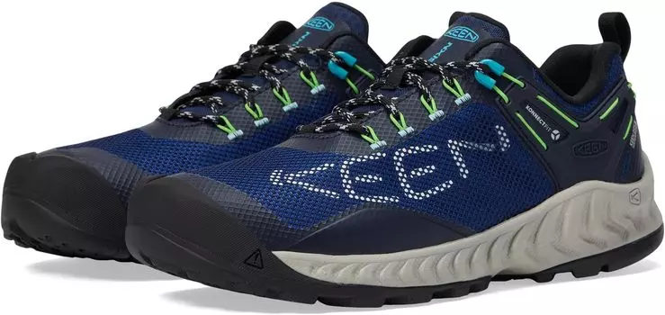 Походная обувь Nxis Evo WP KEEN, цвет Sky Captain/Green Flash