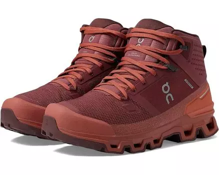 Походная обувь On Cloudrock Waterproof 2, цвет Beet/Auburn