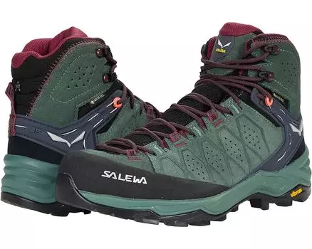 Походная обувь SALEWA Alp Trainer 2 Mid, цвет Duck Green/Rhododendon