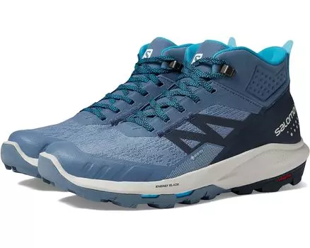 Походная обувь Salomon Outpulse Mid GTX, цвет China Blue Carbon Lunar Rock