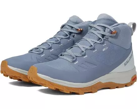 Походная обувь Salomon Outsnap CSWP, цвет Flint Stone/Pearl Blue/Gum 3