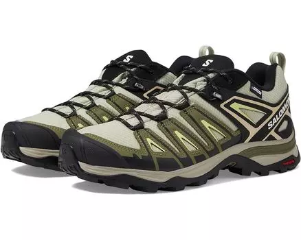 Походная обувь Salomon X Ultra Pioneer Climasalomon Waterproof, цвет Moss Gray Deep Lichen Green Sunny Lime