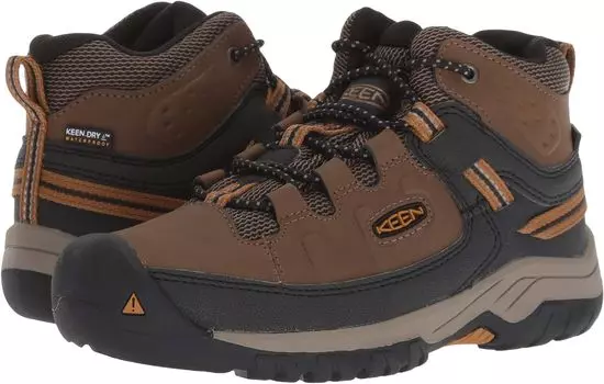 Походная обувь Targhee Mid WP KEEN, цвет Dark Earth/Golden Brown