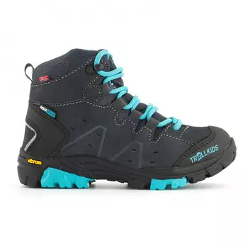 Походная обувь Trollkids Trollsteinen Hiker Mid, цвет Anthracite/Mint
