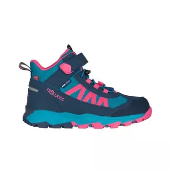 Походная обувь Trollkids Tronfjell Hiker Mid, цвет Dark Turquoise/Light Magenta