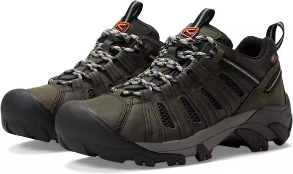 Походная обувь Voyageur KEEN, цвет Steel Grey/Scarlet Ibis