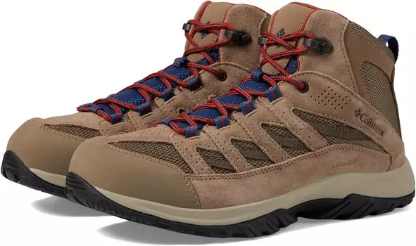Походная обувь водонепроницаемая Crestwood Mid Waterproof Columbia, цвет Ash Brown/Carbon
