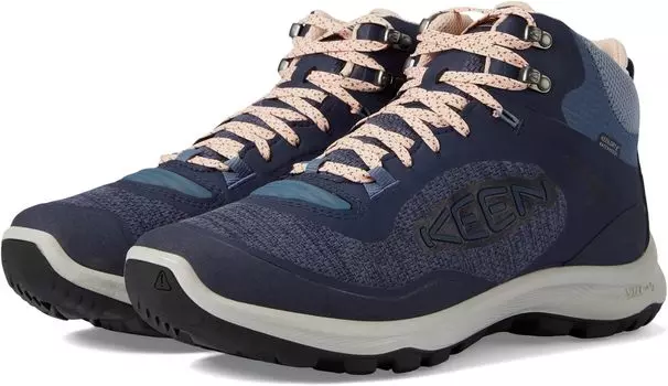 Походная обувь водонепроницаемая Terradora Flex Mid Waterproof KEEN, цвет Vintage Indigo/Peachy Keen