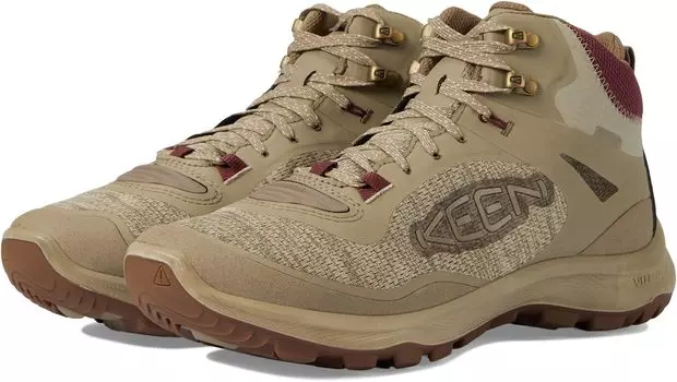 Походная обувь водонепроницаемая Terradora Flex Mid Waterproof KEEN, цвет Plaza Taupe/Windsor Wine
