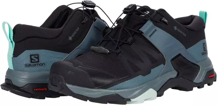 Походная обувь X Ultra 4 GTX Salomon, цвет Black/Stormy Weather/Opal Blue