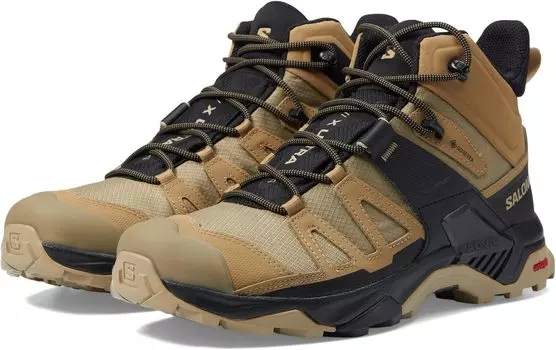 Походная обувь X Ultra 4 Mid GTX Salomon, цвет Kelp/Black/Safari