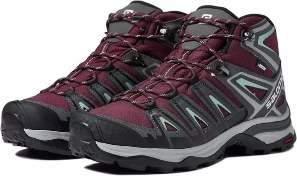 Походная обувь X Ultra Pioneer Mid CSWP Salomon, цвет Wine Tasting/Magnet/Granite Green