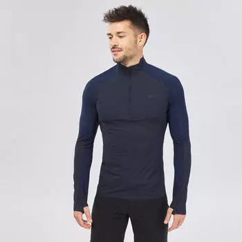 Походная рубашка мужская УФ-рубашка с длинными рукавами - MH550 синяя QUECHUA, цвет blau