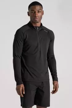 Походное джерси с молнией на половину длины Dynamic Pro Craghoppers, черный